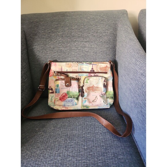 Relic by Fossil Crossbody Bag Paris-Themed - Picture 1 of 12